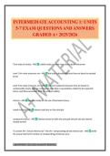 INTERMEDIATE ACCOUNTING 1&colon; UNITS 5-7 EXAM QUESTIONS AND ANSWERS GRADED A&plus; 2025&sol;2026