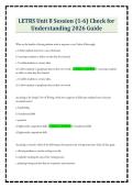 LETRS Unit 8 Session &lpar;1-6&rpar; Check for Understanding 2026 Guide