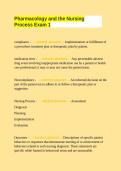 Pharmacology and the Nursing Process Exam 1