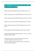LEED V4 GA TEST QUESTIONS REVIEW 2026 VERIFIED GRADED A&plus;