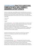 CSOWM EXAM PRACTICE QUESTIONS COMPLETE WITH 100&percnt; CORRECT ANSWERS&vert; LATEST UPDATE
