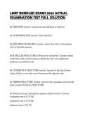 LMRT BUNDLED EXAMS 2026 ACTUAL EXAMINATION TEST FULL SOLUTION