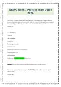 NR607 Week 1 Practice Exam Guide 2026
