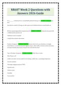 NR607 Week 2 Questions with Answers 2026 Guide