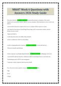 NR607 Week 6 Questions with Answers 2026 Study Guide