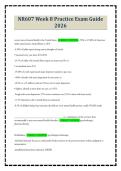 NR607 Week 8 Practice Exam Guide 2026