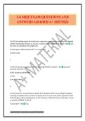 T-6 MQF EXAM QUESTIONS AND ANSWERS GRADED A&plus; 2025&sol;2026