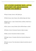 NAVY AVIATION MACHINIST MATE A ACTUAL EXAM SCRIPT VIEW AHEAD EXAM FULL SOLUTION 2026 GRADED A&plus;