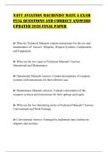 NAVY AVIATION MACHINIST MATE A EXAM FULL QUESTIONS AND CORRECT ANSWERS UPDATED 2026 FINAL PAPER