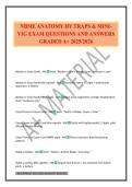 NBME ANATOMY HY TRAPS & MINI- VIG EXAM QUESTIONS AND ANSWERS GRADED A&plus; 2025&sol;202