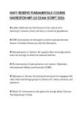 NAVY RESERVE FUNDAMENTALS COURSE NAVRESFOR-NRF-3&period;0 EXAM SCRIPT 2026