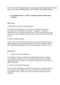 WGU D776 Task 1 Healing Together&colon; A Community-Rooted Approach to Chronic Disease Prevention and Management &vert; 2026 Update with complete solutions&period;