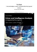 Test Bank For Crime and Intelligence Analysis&colon; An Integrated Real-Time Approach&comma; 2nd Edition By Glenn Grana&comma; James Windell&period; &lpar;All Chapters 1-17&comma; Verified Answers&rpar;