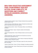 WGU D094 OBJECTIVE ASSESSMENT FINAL EXAM NEWEST 2026-2027 ACTUAL EXAM COMPLETE 130 QUESTIONS AND CORRECT DETAILED ANSWERS &lpar;VERIFIED ANSWERS&rpar;