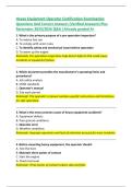 Heavy Equipment Operator Certification Examination  Questions And Correct Answers &lpar;Verified Answers&rpar; Plus  Rationales 2025&sol;2026 Q&A &vert;Already graded A&plus; 