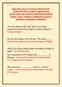 NAUI Nitrox Diver Final Exam 2026 ACTUAL  COMPLETE REAL EXAM ELABORATIONS  QUESTIONS AND VERIFIED ANSWERS&vert;&vert;VERIFIED  EXAM&excl;&excl; &lpar;100&percnt; CORRECT ANSWERS&rpar; ALREADY  GRADED A&plus;&vert;&vert;&vert;NEWEST VERSION&excl;&excl;&excl;