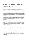 NC BLET CIVIL PROCESS 2026 PRACTICE QUESTION SET TWO