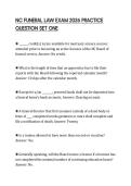 NC FUNERAL LAW EXAM 2026 PRACTICE QUESTION SET ONE