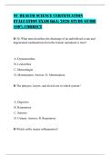 NC HEALTH SCIENCE CERTIFICATION EVALUATION EXAM Q&A&colon; 2026 STUDY GUIDE 100&percnt; CORRECT