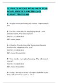NC HEALTH SCIENCE FINAL PAPER EXAM SCRIPT PRACTICE SOLUTION 2026 GUARANTEED TO PASS