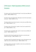 CMA Exam -Math Questions With Correct Answers&period;