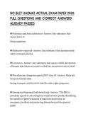 NC BLET HAZMAT ACTUAL EXAM PAPER 2026 FULL QUESTIONS AND CORRECT ANSWERS ALREADY PASSED
