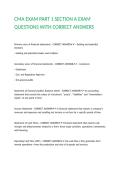 CMA EXAM PART 1 SECTION A EXAM QUESTIONS WITH CORRECT ANSWERS&period;