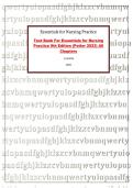 Test Bank - Essentials for Nursing Practice&comma; 9th Edition &lpar;Potter&comma; Perry&comma; 2019&rpar;&comma; Chapter 1-40 &vert; All Chapters