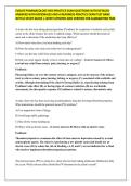 EVOLVE PHARMACOLOGY HESI PRACTICE EXAM QUESTIONS WITH DETAILED ANSWERS WITH RATIONALES AND A READINESS PRACTICE EXAM TEST BANK WITH A STUDY GUIDE &vert; LATEST UPDATED AND VERIFIED FOR GUARANTEED PASS