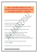NRF CUSTOMER SERVICE EXAM STUDY GUIDE EXAM QUESTIONS AND ANSWERS GRADED A&plus; 2025&sol;2026