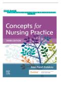Test Bank for Concepts for Nursing Practice 3rd Edition &vert; Giddens &vert; Complete Guide &vert; A&plus; Graded