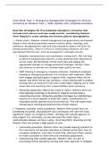 WGU D548 Task 1&colon; Emergency Management Strategies for Diverse Scenarios at Western View &vert; 2026 Update with complete solutions&period;