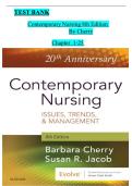 Test Bank for Contemporary Nursing 8th Edition &vert; Cherry &vert; Complete Guide &vert; A&plus; Graded