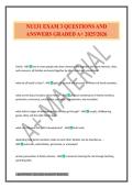 NU131 EXAM 3 QUESTIONS AND ANSWERS GRADED A&plus; 2025&sol;2026