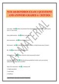 NUR 160-HONDROS EXAM 1 QUESTIONS AND ANSWERS GRADED A&plus; 2025&sol;2026
