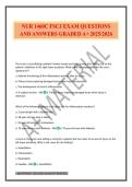 NUR 1460C FSCJ EXAM QUESTIONS AND ANSWERS GRADED A&plus; 2025&sol;2026
