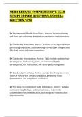 NEHA REHS&sol;RS COMPREHENSIVE EXAM SCRIPT SOLVED QUESTIONS AND FULL SOLUTION 2026