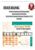 Test Bank for Fundamental Nursing Skills and Concepts 12th Edition &vert; Timby &vert; Complete Guide &vert; A&plus; Graded