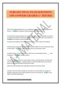 NURS 6512 FINAL EXAM QUESTIONS AND ANSWERS GRADED A&plus; 2025&sol;2026