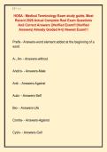 HOSA - Medical Terminology Exam study guide&comma; Most  Recent 2026 Actual Complete Real Exam Questions  And Correct Answers &vert;&vert;Verified Exam&excl;&excl;&excl;&lpar;Verified  Answers&rpar; Already Graded A&plus;&vert;&vert; Newest Exam&excl;&excl;&excl; 