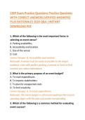 CSEP Exam Practice Questions with Correct Answers &lpar;Certified Safety & Environmental Professional Prep&rpar;