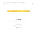 WGU C212 MARKETING VTT2 TASK 1 LATEST VERSION