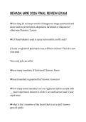 NEVADA MPJE 2026 FINAL REVIEW EXAM