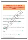 OSHA 30 FINAL EXAM REVIEW QUESTIONS AND ANSWERS GRADED A&plus; 2025&sol;2026