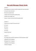Servsafe Manager Study Guide Questions and correct Answers &lpar;100&percnt; VERIFIED&rpar;&vert; 2026&sol;2027