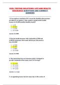 Life and Health Insurance Exam Practice &vert; XCEL Testing Solutions &vert; State Licensing Prep Material &vert; Complete Questions with Correct Answers