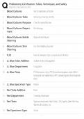 Phlebotomy Certification &sol; Tubes&comma; Order of Draw&comma; Techniques & Safety &sol; Study Guide & Test Bank &sol; Score 100&percnt; &sol; 2025 Update