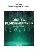 Test Bank Digital Fundamentals&comma; 11th Edition&period; By Thomas Floyd &lpar;All Chapter Covered&comma; 100&percnt; Verified Answers&rpar;