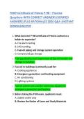 FDNY Certificate of Fitness &OpenCurlyDoubleQuote;P&rdquo; Exam Practice Questions with Correct Answers