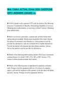 NHA CMAA ACTUAL EXAM 2026 QUESTIONS WITH ANSWERS GRADED A&plus;